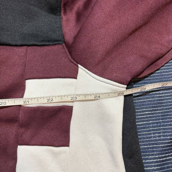 Nike Hoodie Men XXL Colorblock Black Maroon Logo Pullover Athletic Streetwear - Picture 4 of 8